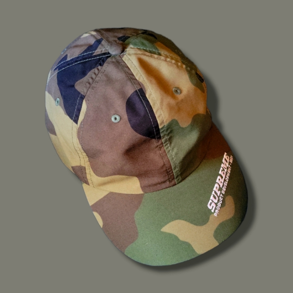 Nwt supreme 6-panel nylon camaflauge camp cap adjustable unisex